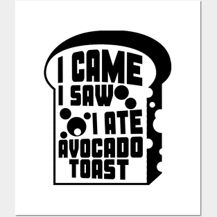 Avocado Toast Funny Cute Vegan Graphic Gift Fun Meme Picture Posters and Art